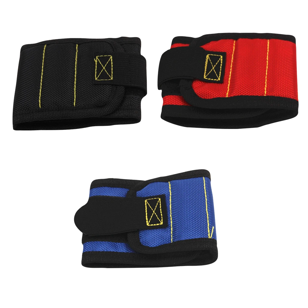 

Wristband Tool Bag Nails Screws Bolts Drill Bits Spanner Storage Scissors Screwdriver Bracelet Accessory Black