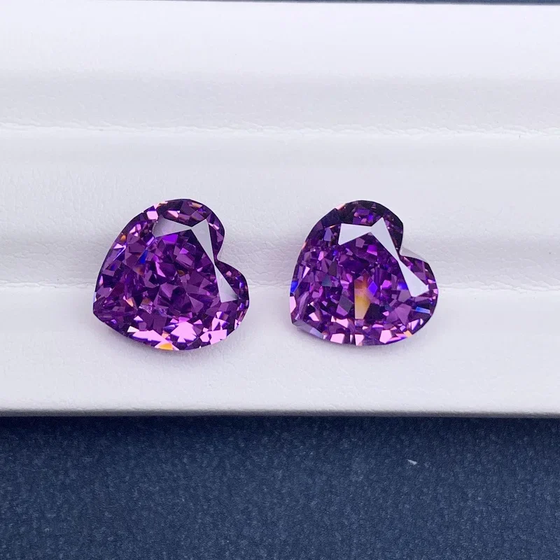 Ювелирные изделия YanYao в форме сердца кубический цирконий с измельченным льдом