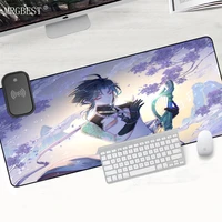 anime genshin impact wireless chargin mousepad xiao laptop accessories computer table gamer rug mouse mat desk mat table rubber