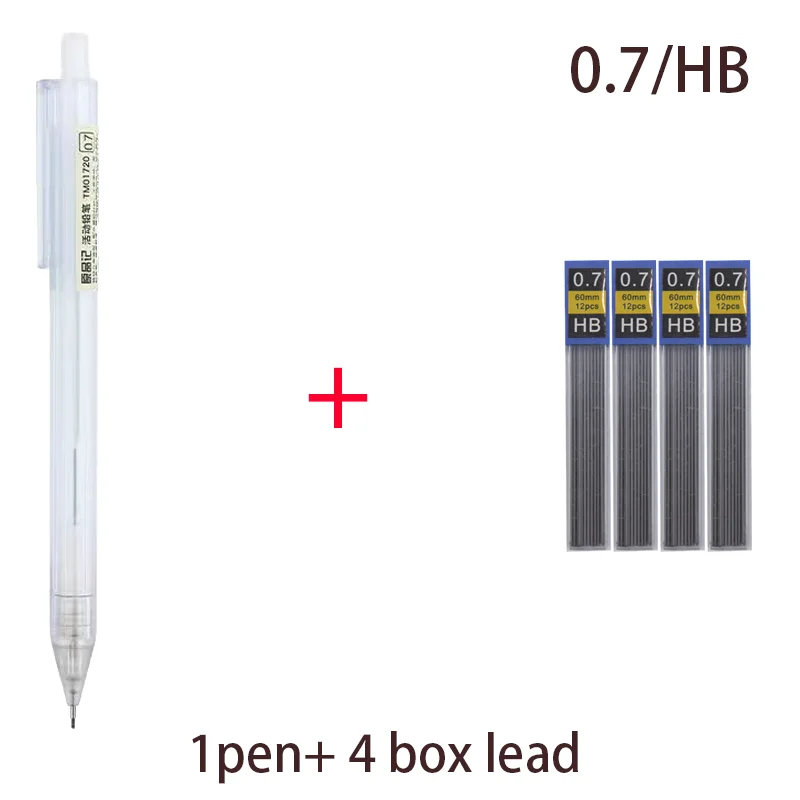 

Механический карандаш пластиковый 0,5 мм 0,7 мм черный
