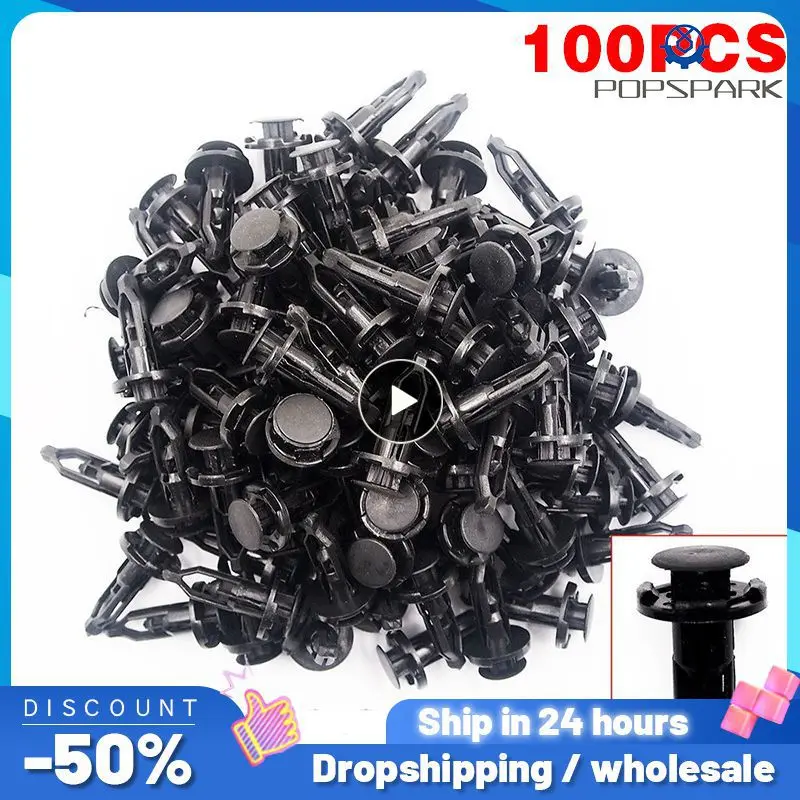 

Фиксатор крыла автомобиля HLESTProfessional 9 мм, пластиковые зажимы черного цвета для Toyota, Lexus, длина 28 мм