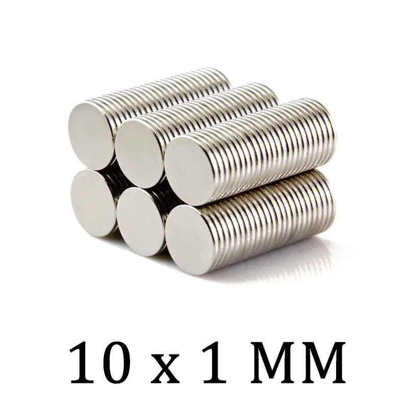 

20/50/100/150 Pcs Neodymium Magnet Fridge Magnets 10mm x 1mm N35 Round Super Strong Permanent Magnetic imanes Disc imanes