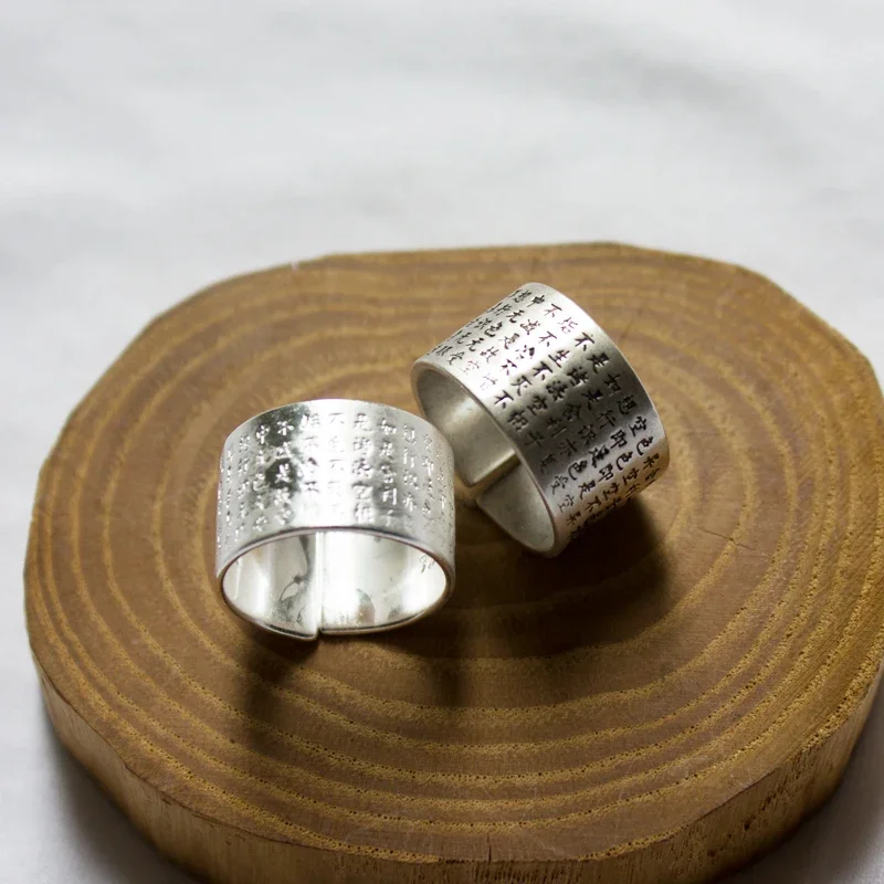 Lucky Lotus Flower Charms Ring Women Men Amulet Protection Wealth Open Regulowany pierścień Buddyjska biżuteria Akcesoria Prezent