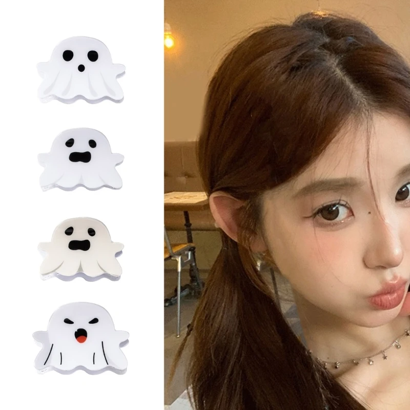 

Girl Hair Claw Clip Y2K Halloween Specter Hair Catch Ponytail Holder Hair Catch Y2K Headress for Women Girls Ladies DXAA