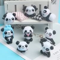 2 pcs cartoon net red cute panda doll creative car accessories in the car cream glue drop glue diy accessories 3522mm