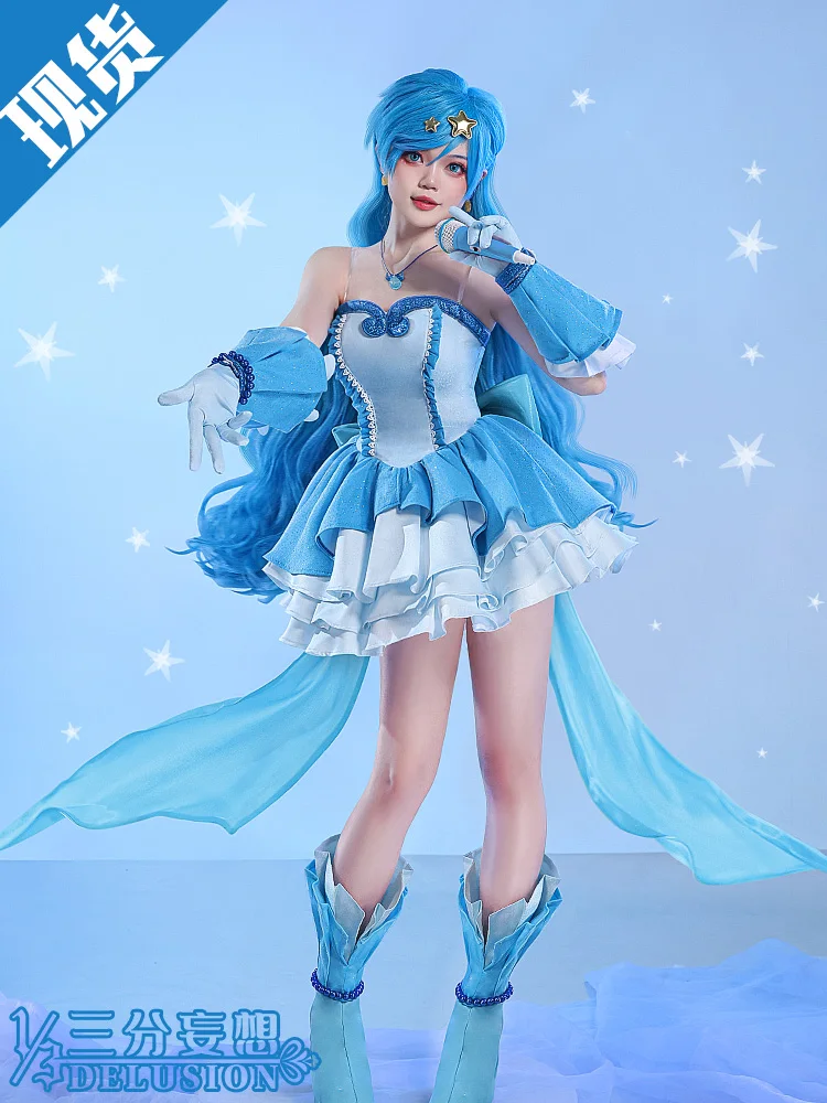 

COSER TRIBE Anime Game Mermaid Melo EverBlue Halloween Carnival Role CosPlay Costume Complete Set