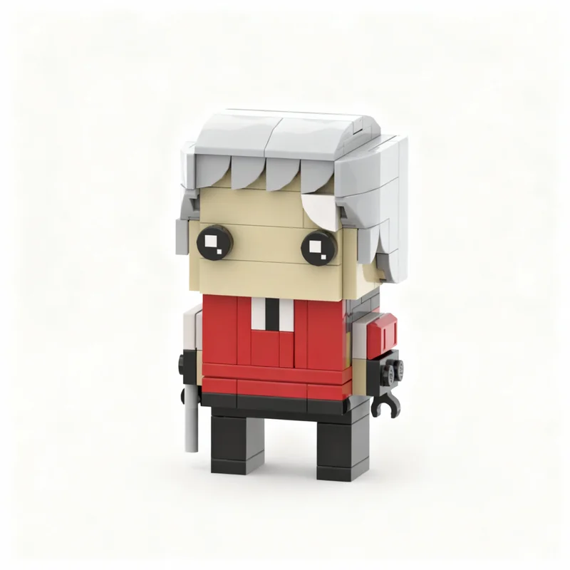 Фото Набор из 125 деталей MOC: Конструктор BrickHead Акихико Санада (Persona 3) — Архитектурная модель, идея для подарка на Рождество, развивающая творческая игрушка DIY №2