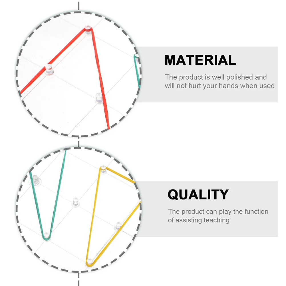 

Geoboard Nail Toys Boards Teaching Geometric Geometry Learning Experiments Tools Kit Science Bands Kids Props Rubber Math Kid