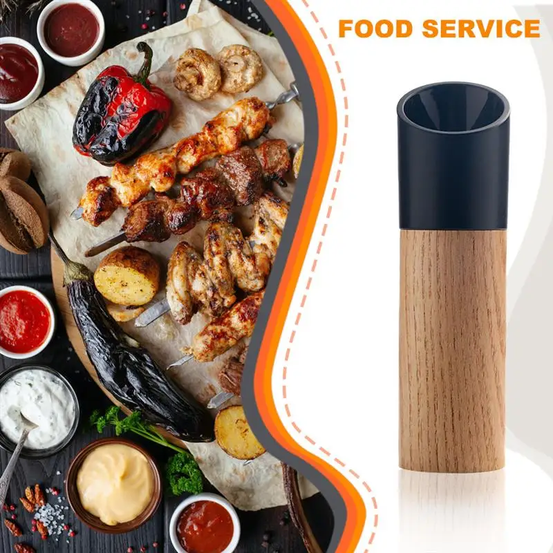 

Handheld Seasoning Grinder Bottle Wooden Salt and Pepper Mill Spice Nuts Mills Cooking Home Decoration Kitchen BBQ Tools