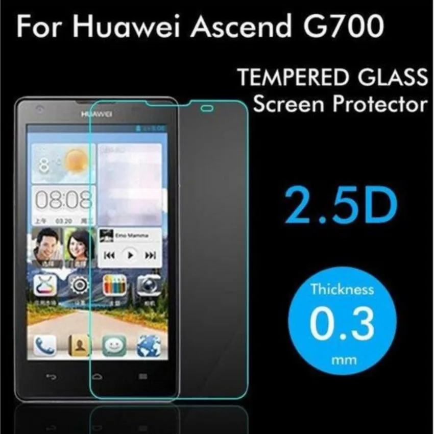 

saver for huawei ascend g700 tempered glass original 9h protective film screen protector on for huawei g700 guard