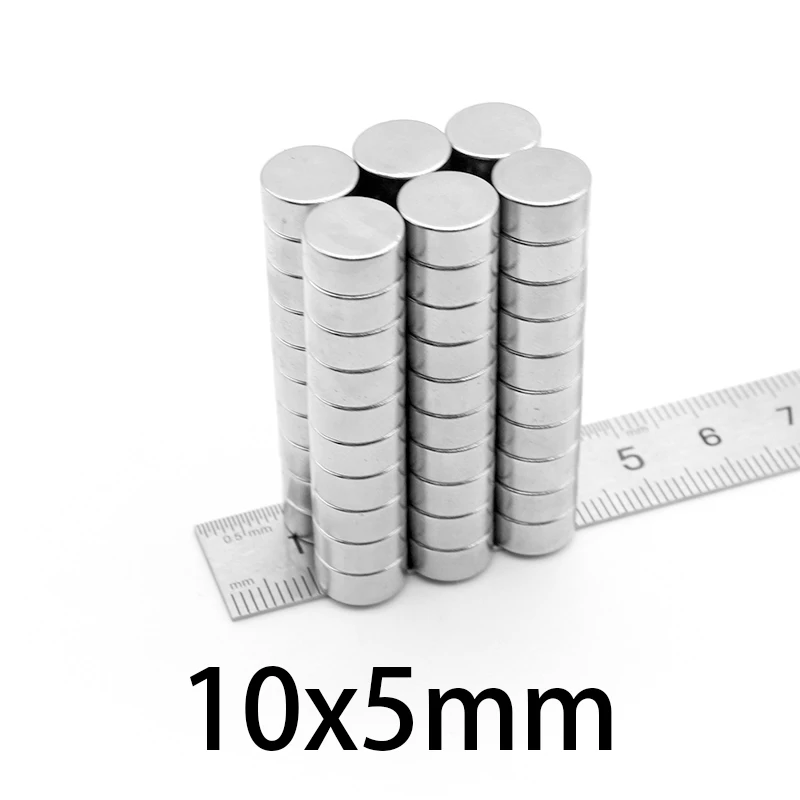 

10/20/30/50/100/150PCS 10x5 mm Disc Strong Powerful Neodymium Magnet 10mmx5mm Round Search Magnet 10x5mm Permanent Magnet 10*5