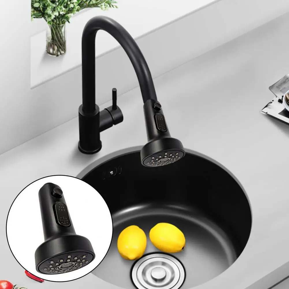 

Faucet Sprayer Head Triple Modes Rust-proof ABS Widely Compatible Sink Faucet Pull-Out Spray Head Kitchen Supplies