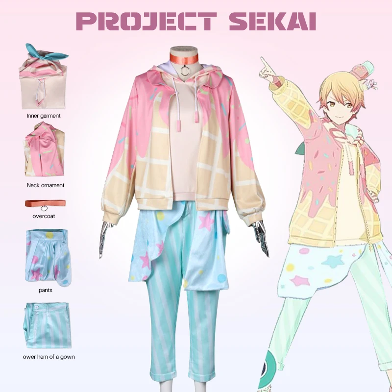 

Anime Project Sekai Colorful Stage Feat Kamishiro Rui Coat Pants Uniform Suits Cosplay Costume Halloween Outfits For Woman