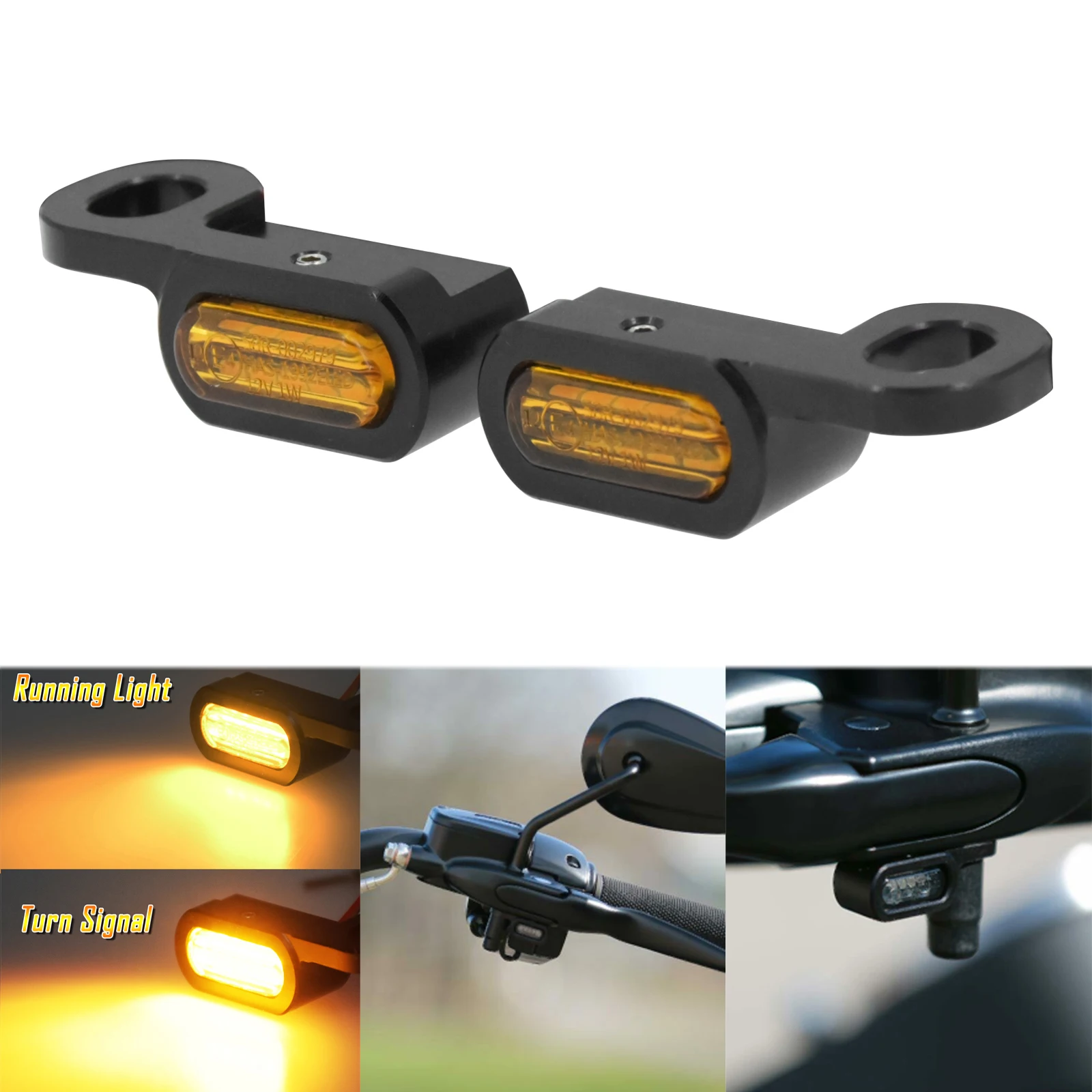 

Мини-сигнал поворота для мотоцикла, 12 В, фонарь для Harley Softail Touring Road King FLTRX FLHT FLHX 14-23 Softail 16-17