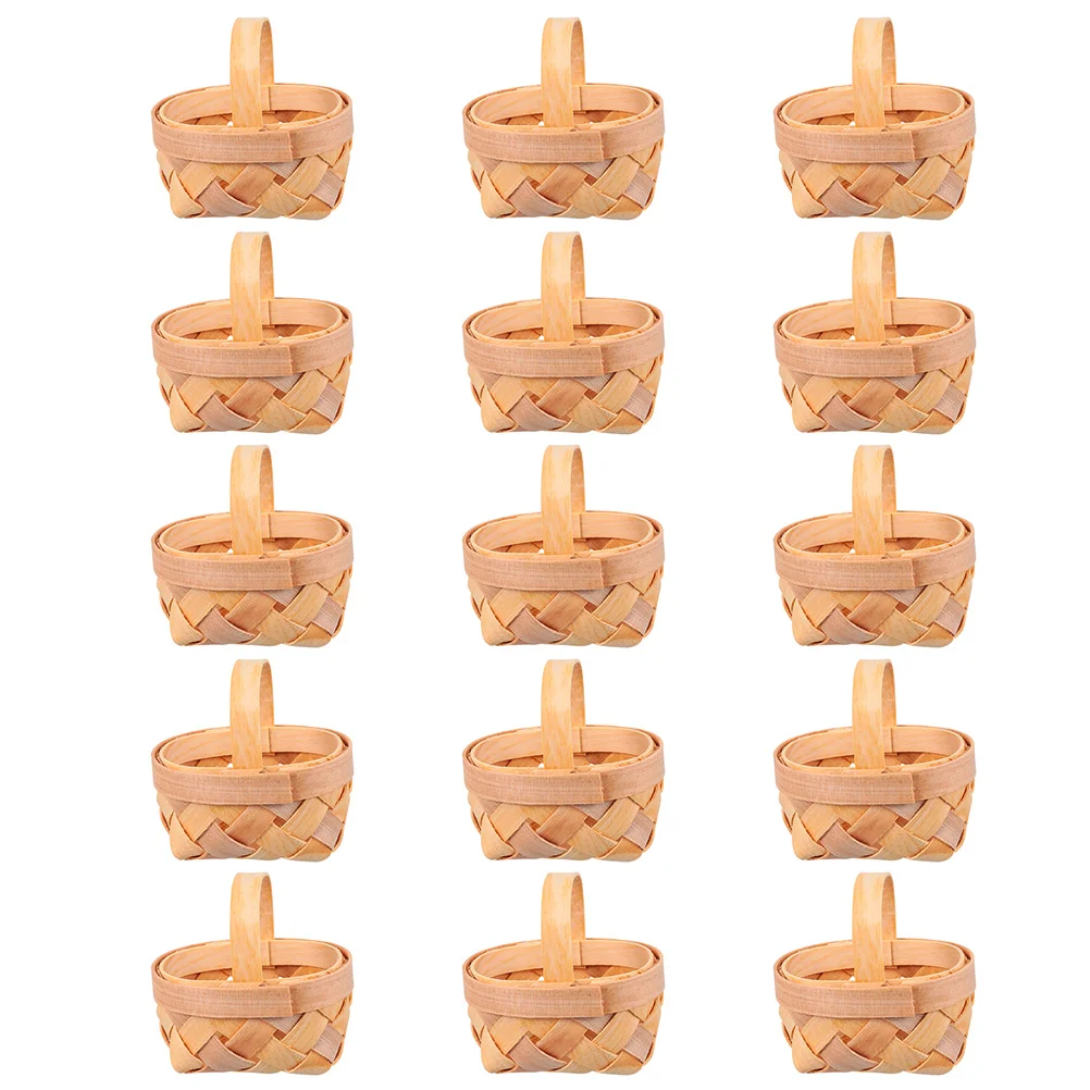 

Pcs Baskets Snack Basket Wicker Basket with Handle