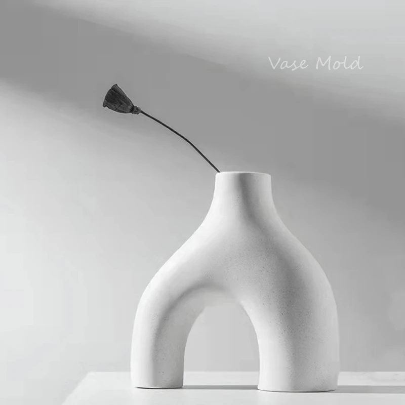 Pаспродажа Уникальная арка для изготовления бетонного цемента, пластыря, смолы Monijeste, скрученный U-образный цветочный горшок