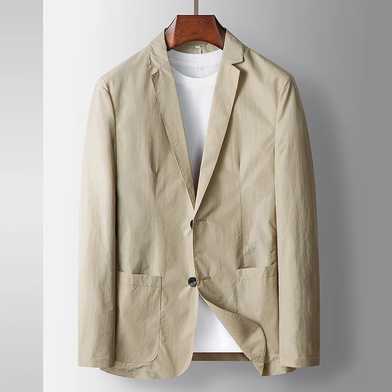 

E1108-Men's Suit Summer Casual Business Casual Loose Coat