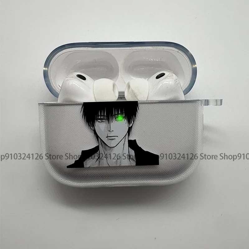 Фото Чехол для наушников в стиле аниме Jujutsu Kaisen Fushiguro Touji для AirPods 4, 3, 1, 2 поколения, защитный чехол для AirPods Pro3, Pro Cover №4