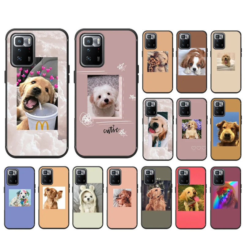 

Love Cute Dog Phone Case for Xiaomi Mi 11T 11lite Poco X3 Pro Poco F3 Redmi Note8 Note10 Note9 Pro Redmi 9C 9A Redmi9 Note7