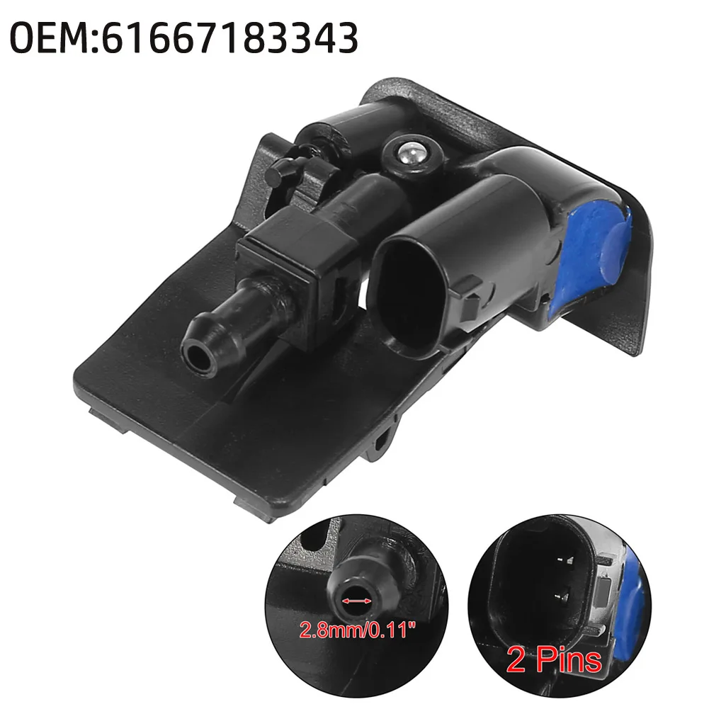 

1pc Car Windshield Washer Spray Nozzle Replacement For X1 Series E84 X6 Series E71 E72 OE:61667183343 Windshield Washer Nozzle