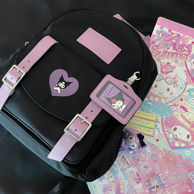

Sanrio Mymelody Kuromi Cinnamoroll Женский Повседневный Рюкзак, школьный портфель для учеников младшей и старшей школы