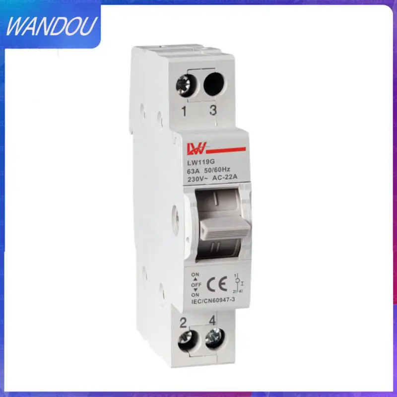 

Dual Power Conversion Protector 63a Rail Mounted Circuit Breaker 1pc Sf219g Disconnector Switch 1/2/3/4p Rail Type
