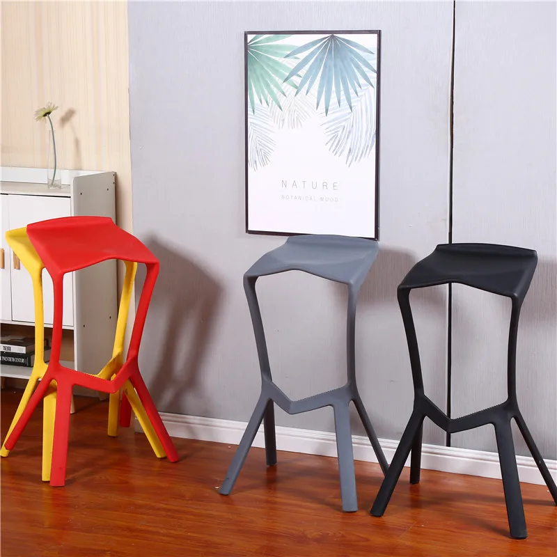 Nordic Plastic Stools Home Leisure Bedroom Ottomans Furnitur