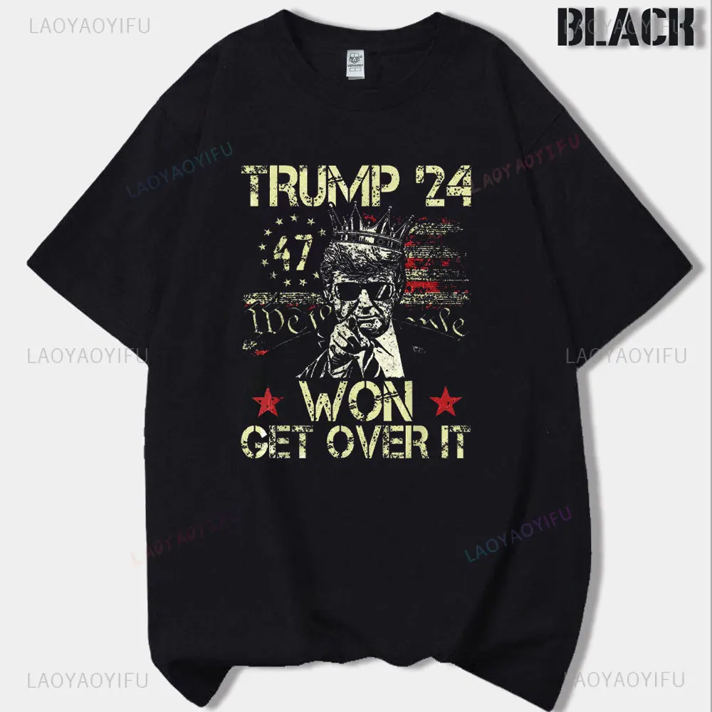 Футболка с принтом Trump Won in 2024. Я буду домой на Рождество. Высококачественные