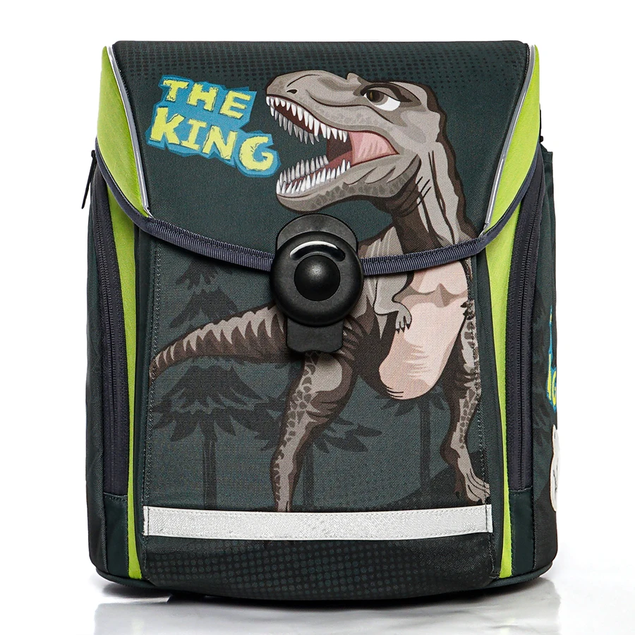 Детский брендовый ортопедический рюкзак с рисунком динозавра, 3D ортопедический рюкзак для детей 1-3 классов, школьный портфель с мультиплик...