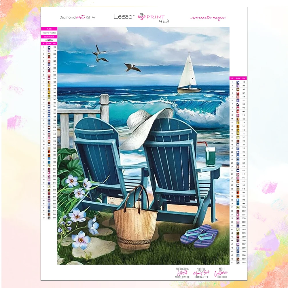 Набор для алмазной вышивки «парусник», «Чайка»