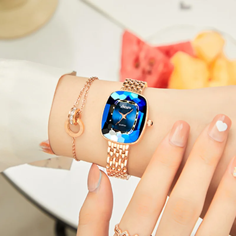 LIGE Sunkta Women Watches Sapphire Waterproof Stainless Steel Crystal Luxury Quartz Wrist Watch for Women Fashion Jewel Clock