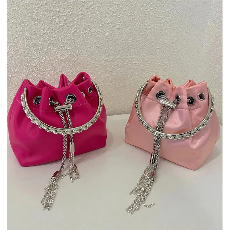 

Винтажная сумка с блестящими бриллиантами, женская шелковая сумка-мешок ручной работы с блестящими бриллиантами, женская сумка-мессенджер ...