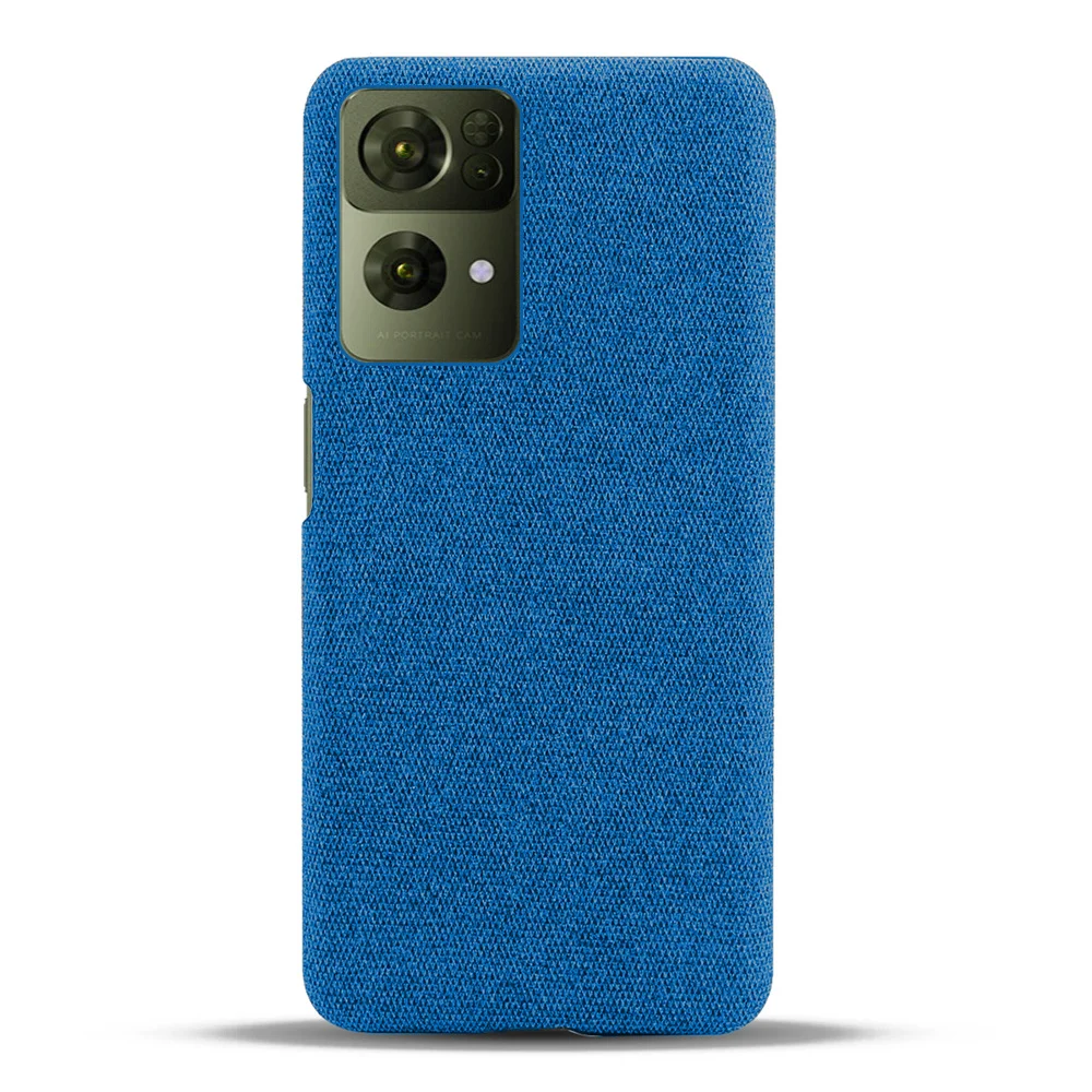 

Reno 7 Pro 5G For OPPO Reno 7 6 4 3 5 Pro Plus 5G Luxury Cloth Texture Fitted Case For Reno4 Lite SE Reno2 F Reno5 K Z Coque