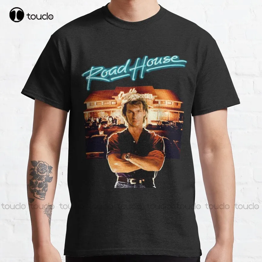 

Road House Patrick Swayze Retro Classic T-Shirt Men White Tshirt Custom Aldult Teen Unisex Digital Printing Tee Shirt Xs-5Xl