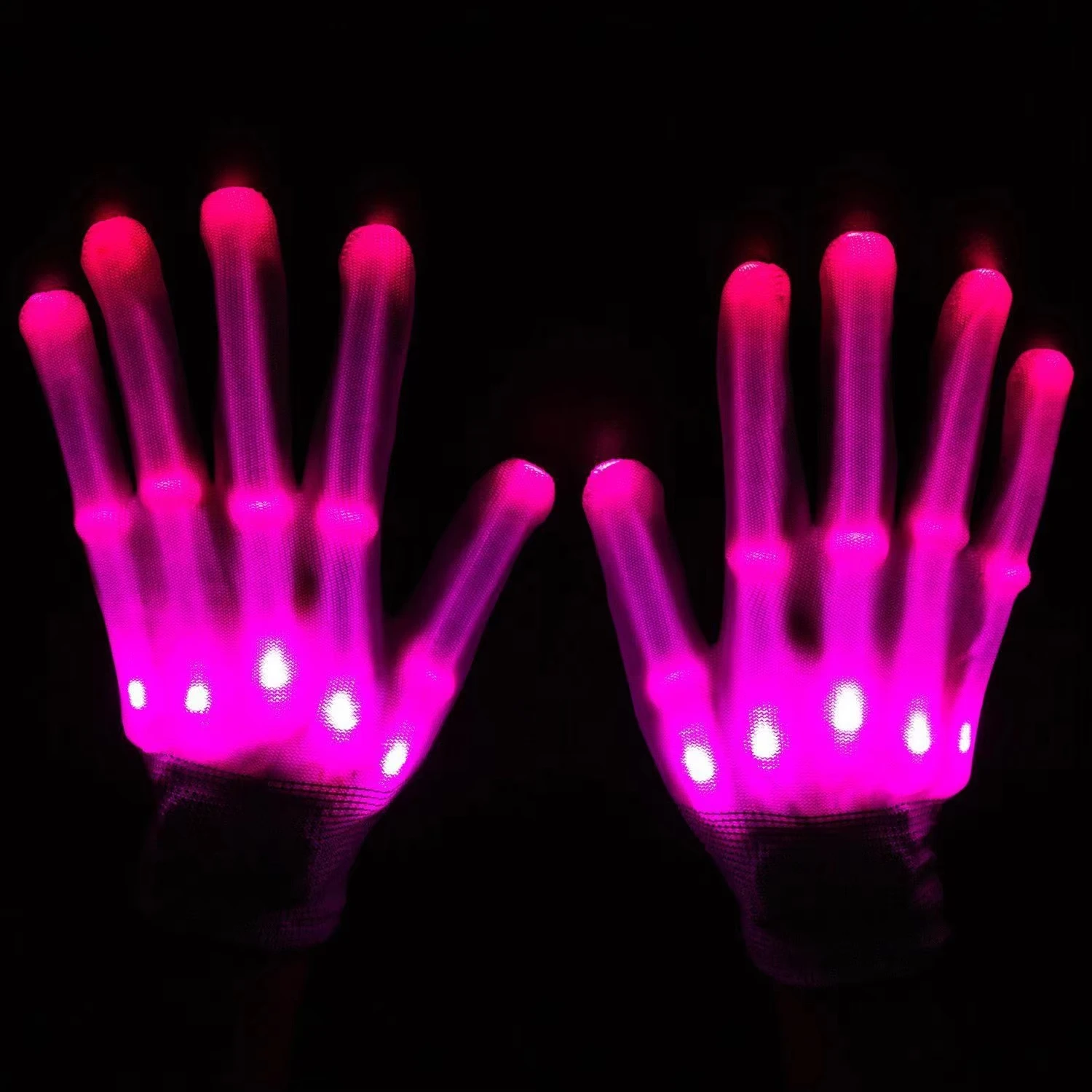 Wholesale Rave Light Finger Lighting Glow Mittens LED Gloves for Halloween