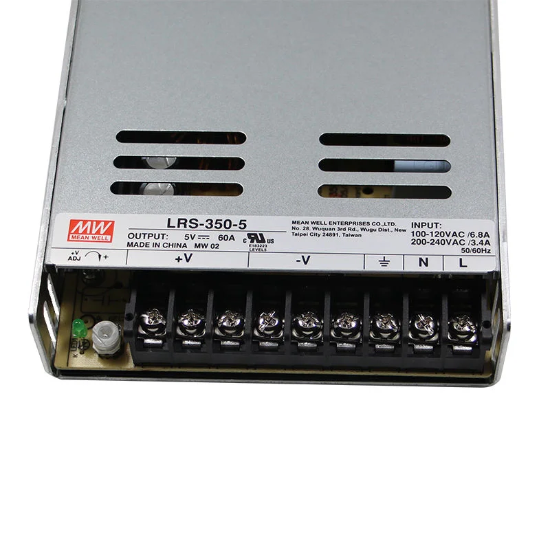 Фото Mean Well LRS-350-5 300 Вт 60 А 5 В источник питания постоянного тока SMPS переключение 110-240 В доступный светодиодный модуль питания дисплея №2