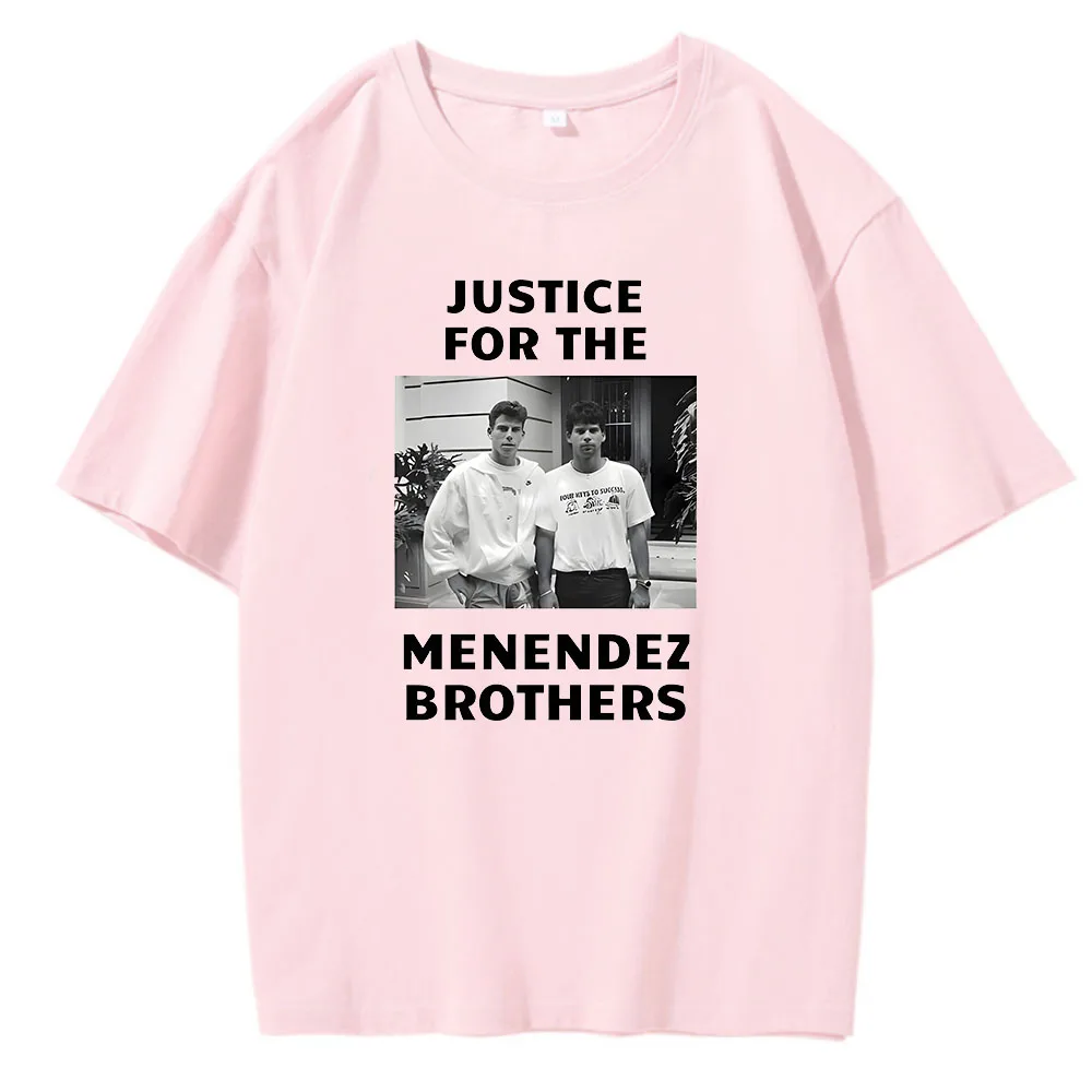Nicholas Chavez T-shirt Menendez Brother Graphic Printing Retro Cotton O-neck Tee-shirt Unisex High Quality Tshirt Fashion Tees