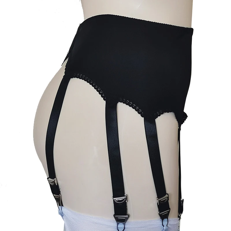 New High Waist Garter Belt 8 Buckles Straps Suspender Belt Garters for Stockings Pantyhose Sexy Night Lingerie