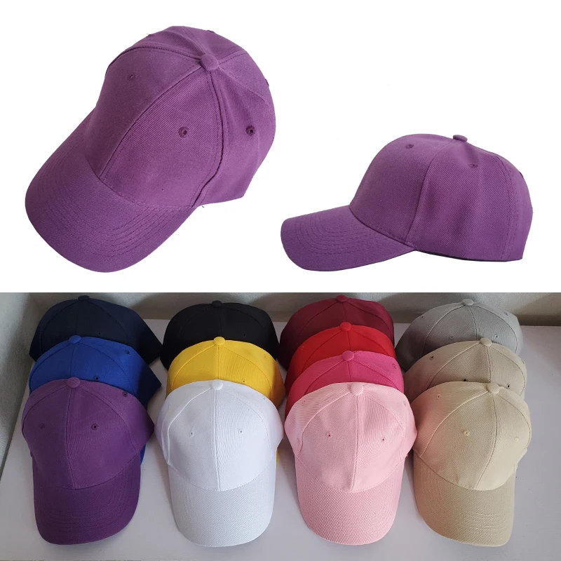 

Бейсболка унисекс, Кепка-бейсболка для мужчин и женщин, Классическая однотонная