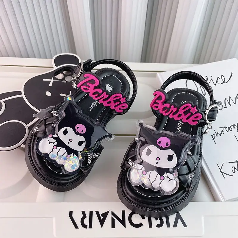 

Kawaii Sanrio Hellokitty Mymelody Kuromi Cinnamoroll Shoes Big Children Children's Summer Style Foreign Style Internet Celebrity