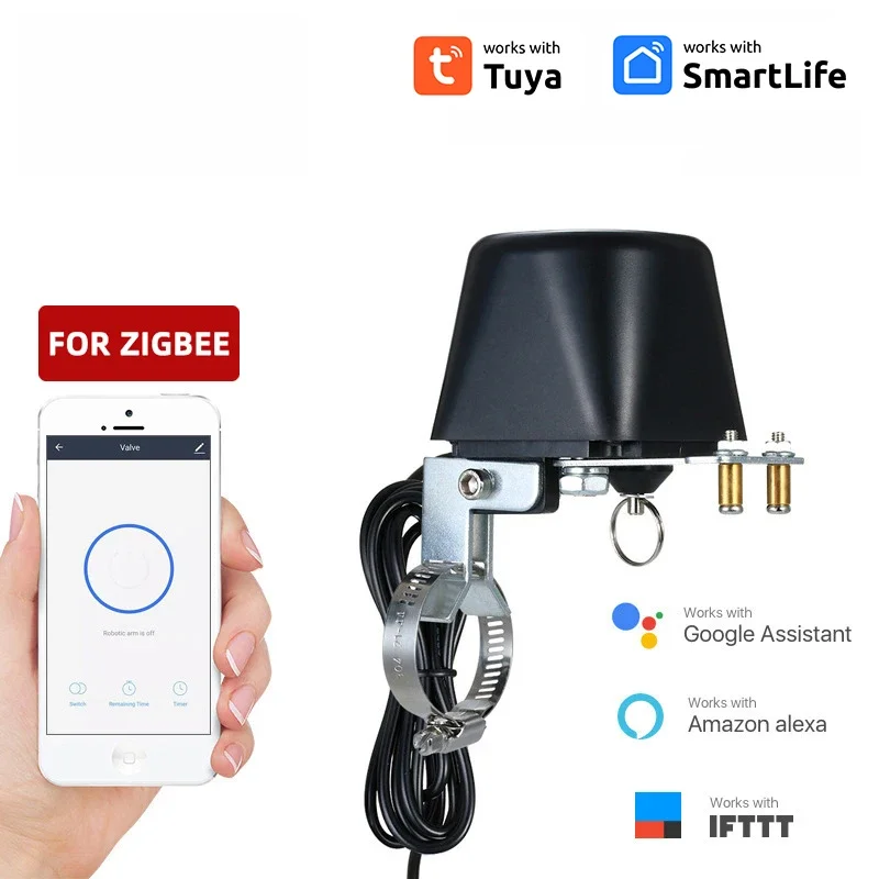 Tuya Smart Life Zigbee умный контроллер водяного клапана таймер автоматический
