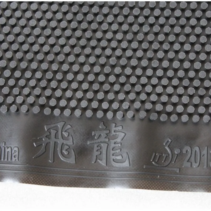 Фото Резина для настольного тенниса Fei Long OX, длинные шипы, высота частиц 2,0/2,8 мм, красная/черная резина для пинг-понга, одобренная ITTF №3