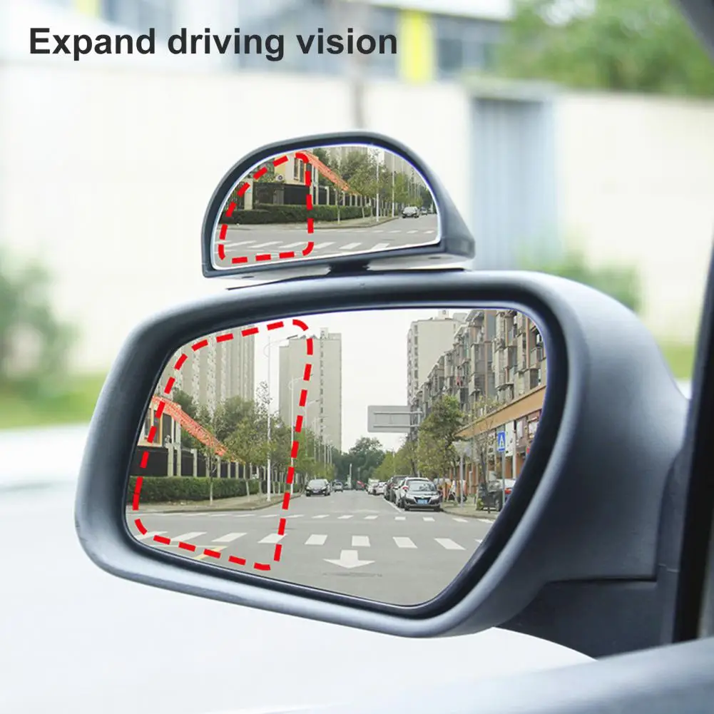 

Great Car Side Mirror Wide Angle Lightweight Car Side Rear Mirror Blind Spot Mirror ABS Blind Spot Mirror for Auto