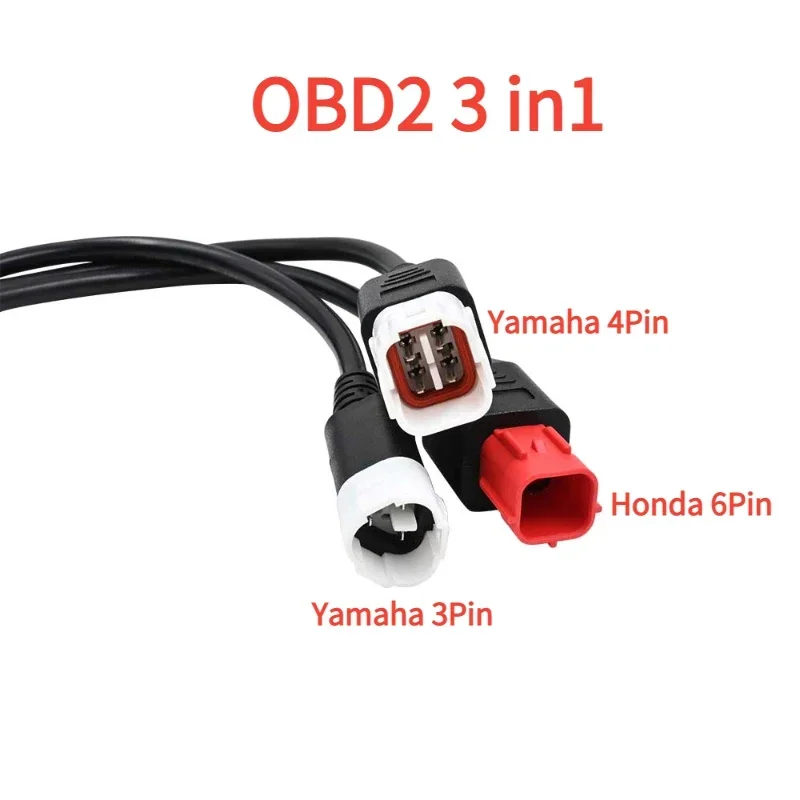 Новый адаптер 3 в 1 для мотоцикла Yamaha 3pin/4pin Honda 6pin OBD диагностический CAN-шина