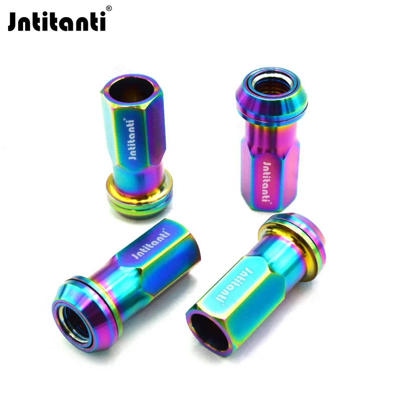 Фото Гайка колесная Jntitanti Hexagon Open End Floating Cone Seat Gr.5 из титана M12x1.5 для Toyota, Honda, Mazda, Mitsubishi, Buick, Ford, Acura №3