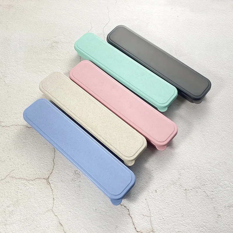 

Wheat Straw Wheat Element Portable Box Gift Travel Pull Flip Stationery Box