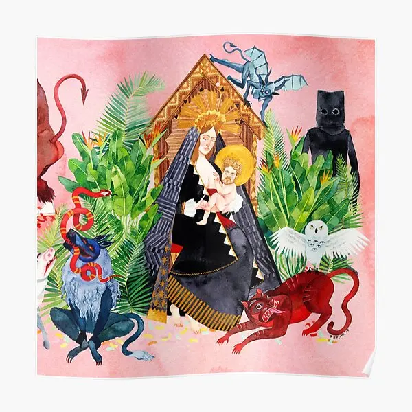 Плакат с надписью I Love You Honeybear декор для комнаты забавная настенная живопись