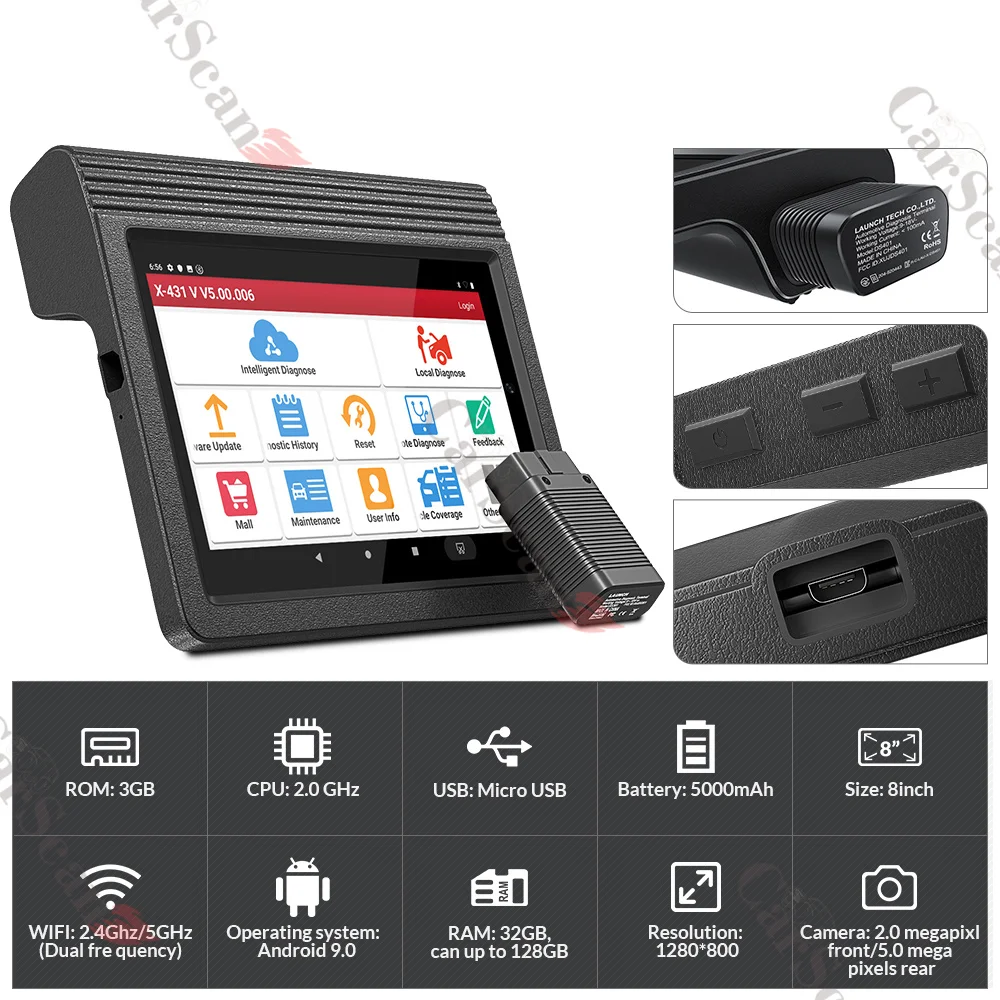 Двунаправленная диагностическая система для запуска X431 V + V4.0 PLUS PRO