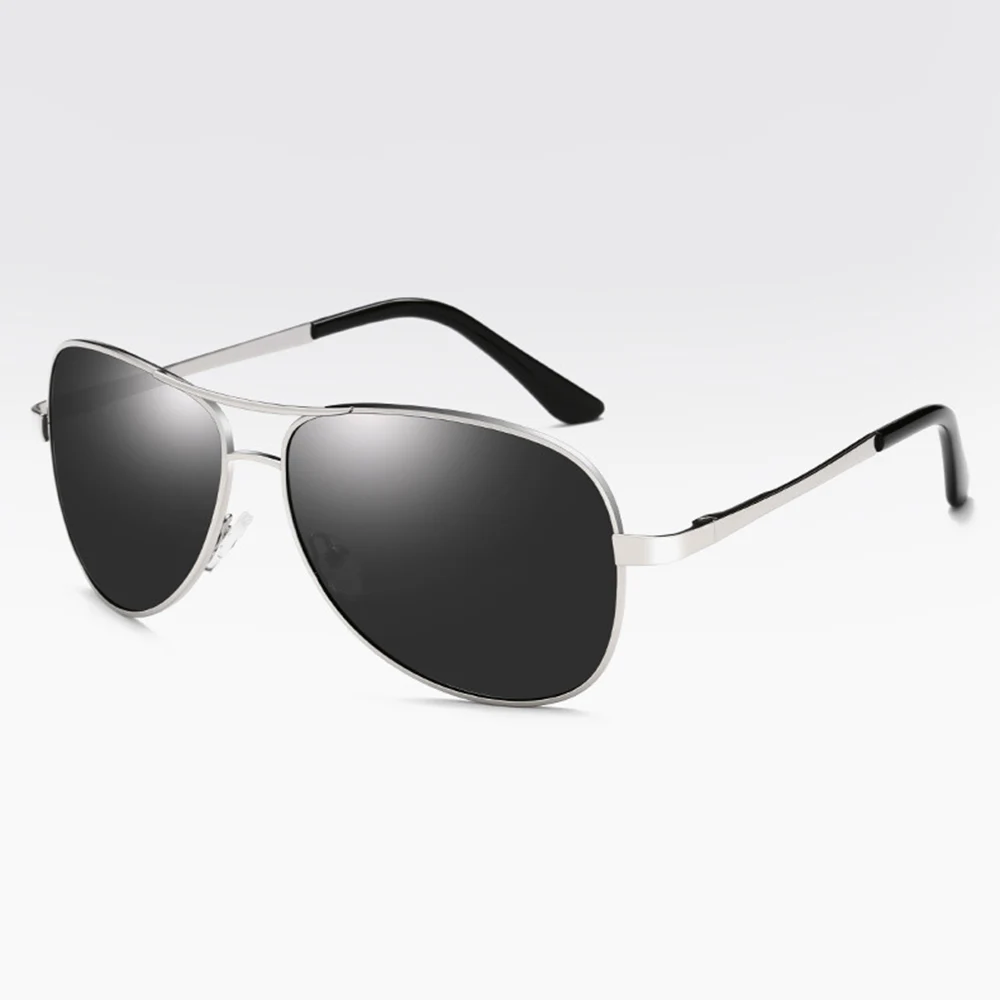 

Al-mg Alloy Double Bridge Pilot Sun Glasses Polarized Mirror Sunglasses Custom Made Myopia Minus Prescription Lens -1 to -6