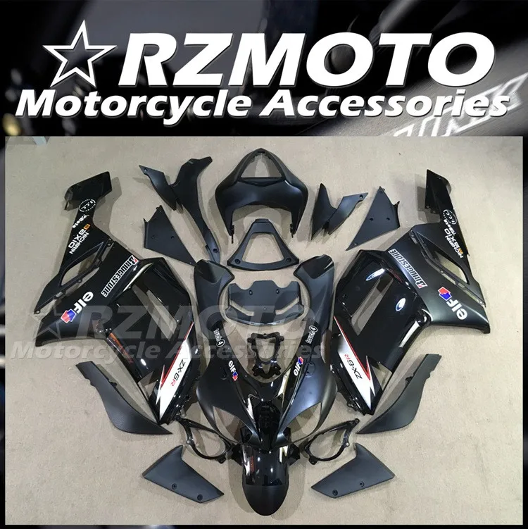 

New ABS Whole Motorcycle Fairings Kit Fit for Kawasaki Ninja ZX-6R ZX6R 636 2007 2008 07 08 Bodywork set Black